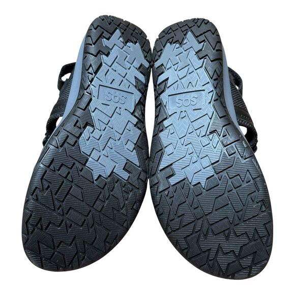 SAS Maverick Sport Sandals Men’s Sz 15 Black Leather Mesh Hook Loop Open Toe main image 7